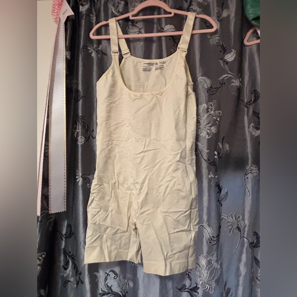 Shapermint Cream Shapewear Bodysuit 3X